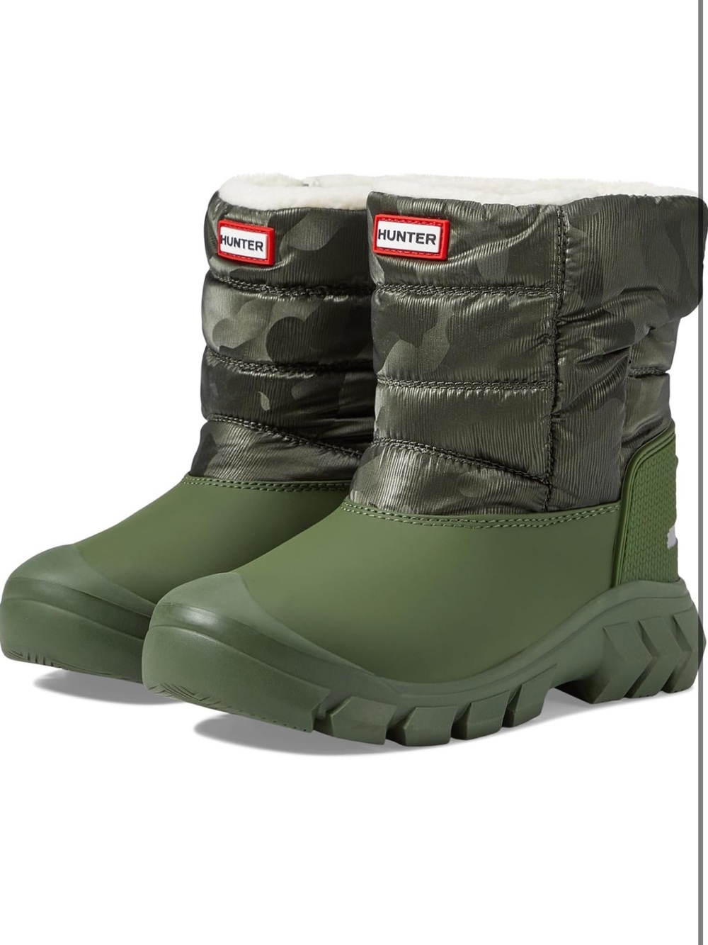 Hunter Intrepid Reflective Camo Snow Boot - Youth